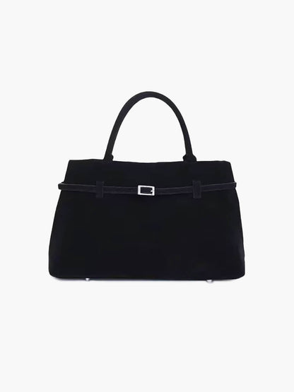 Dames Suède Handtas | Luxe Ruime Tote Bag met Comfortabele Handgrepen 1