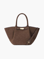 Dames Suède Handtas | Stijlvol Ruime Tas met Elegante Afwerking 0