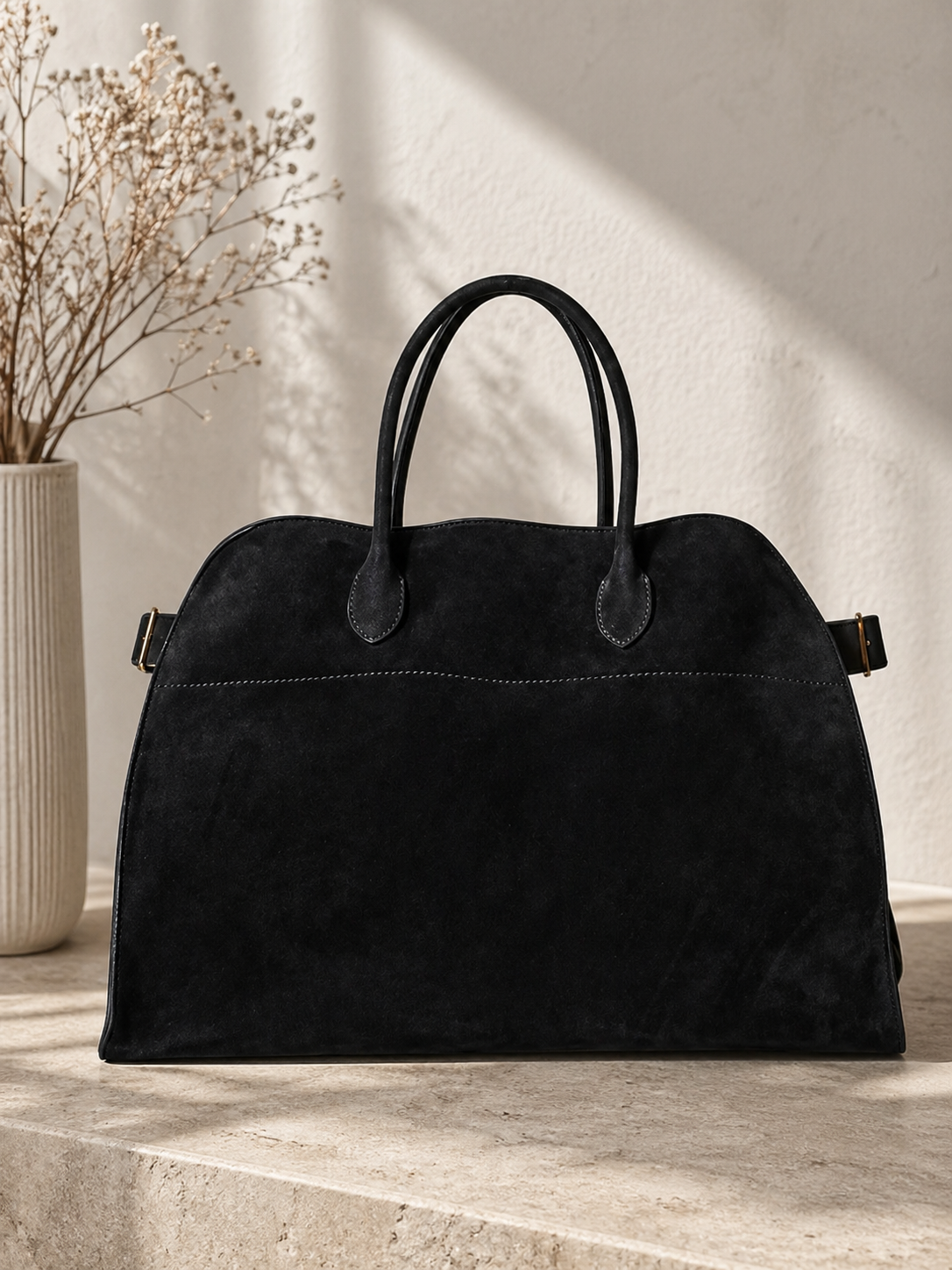 Dames Suede Handtas | Tijdloos Elegant Ontwerp met Ruimtelijke Indeling 11