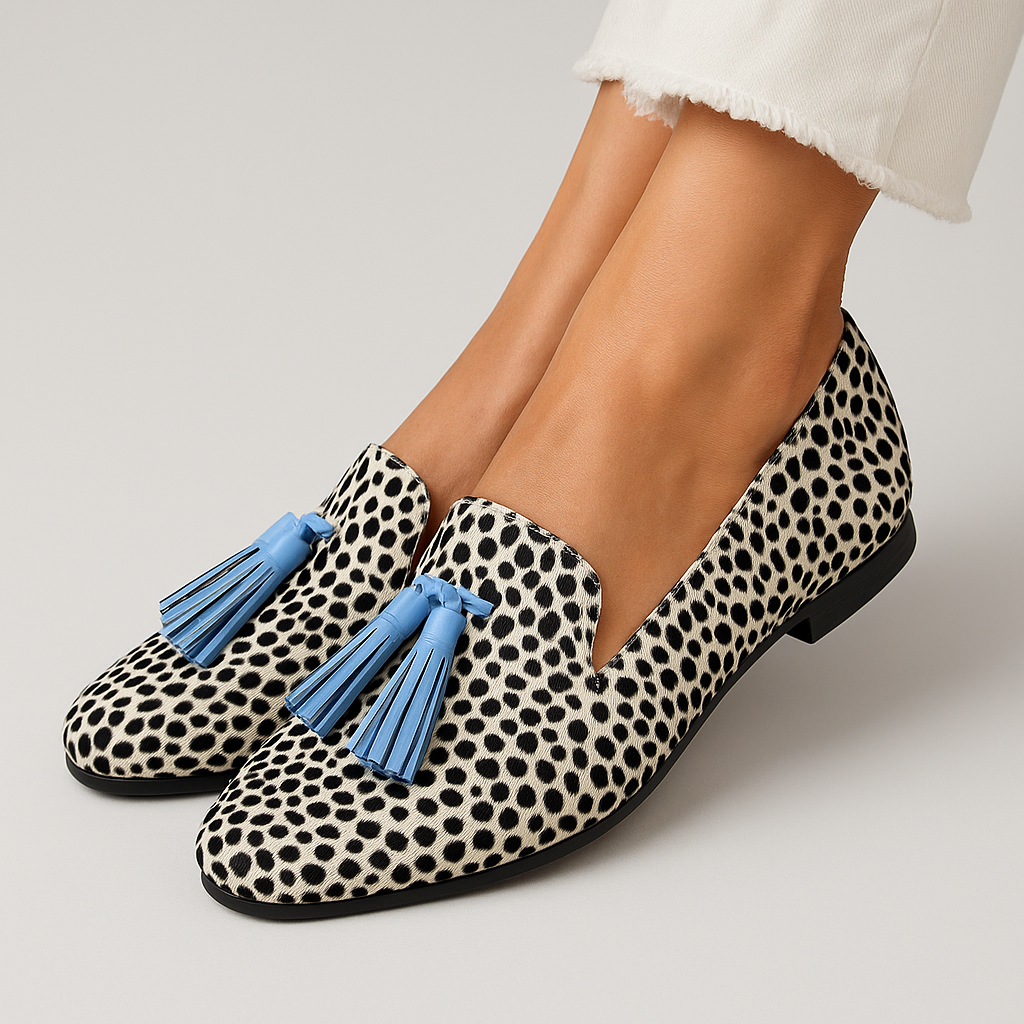 Dames Suède Loafers | Elegante Zwarte Kwastjes Slippers met Comfortabel Silhouet 0