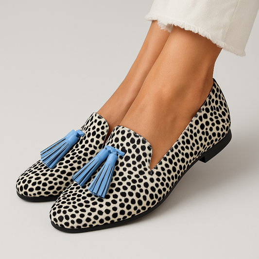 Dames Suède Loafers | Elegante Zwarte Kwastjes Slippers met Comfortabel Silhouet 0
