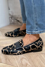 Dames Synthetische Dierenprint Loafers | Comfortabele Stijlvolle Casual Schoenen 0