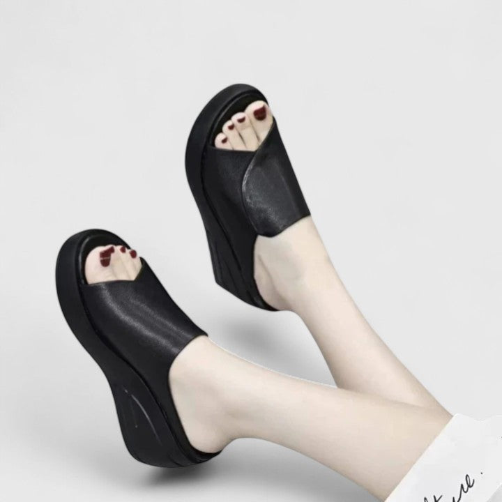 Dames Synthetische Sandalen | Comfortabele Orthopedische Wigsandalen Met Hak 0