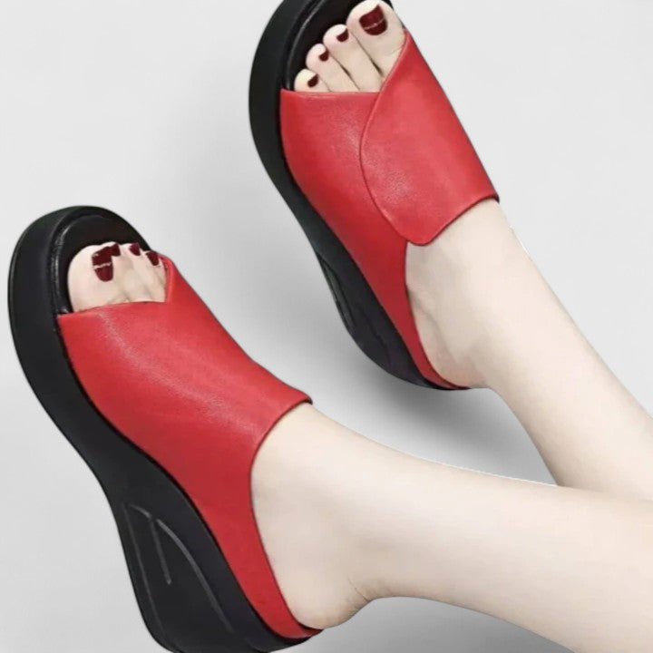 Dames Synthetische Sandalen | Comfortabele Orthopedische Wigsandalen Met Hak 2