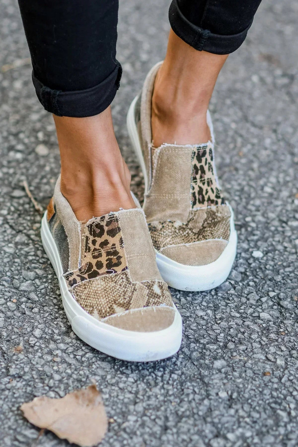 Dames Trendy Canvas Slip-Ons | Comfortabele Antislip Instappers 1