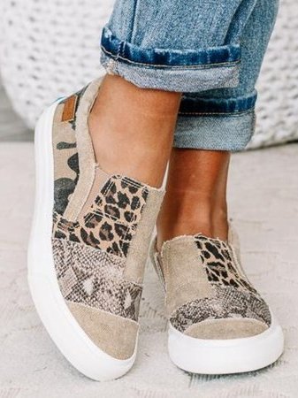 Dames Trendy Canvas Slip-Ons | Comfortabele Antislip Instappers 2