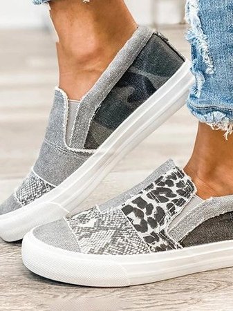 Dames Trendy Canvas Slip-Ons | Comfortabele Antislip Instappers 8