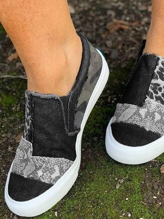 Dames Trendy Canvas Slip-Ons | Comfortabele Antislip Instappers 9