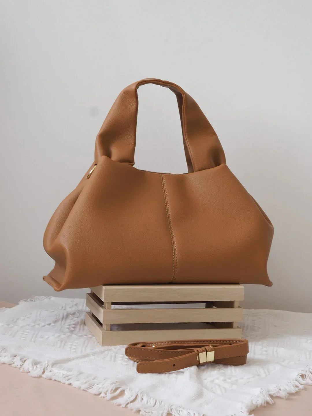 Dames Vegan Leather Handtas | Elegante Minimalistische Schoudertas voor Elke Gelegenheid 6