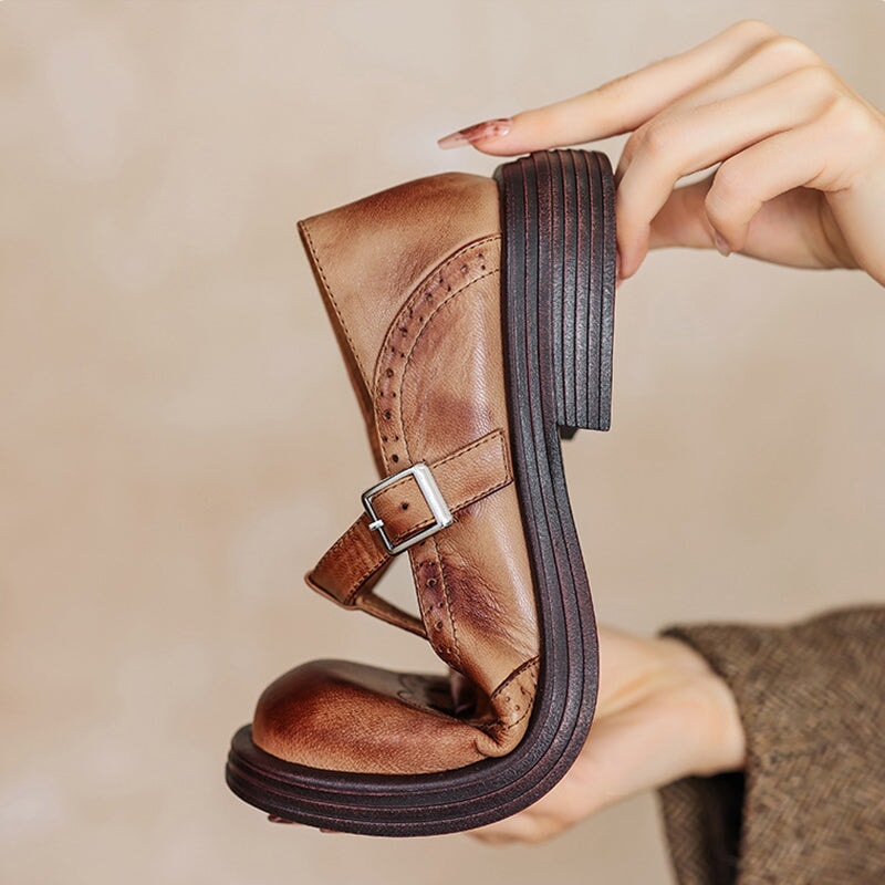 Dames Vegan Leer Mary Jane Sandalen | Comfortabele Elegante Casual Schoenen 3