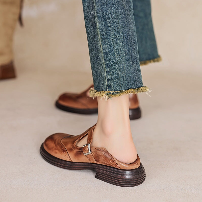 Dames Vegan Leer Mary Jane Sandalen | Comfortabele Elegante Casual Schoenen 4