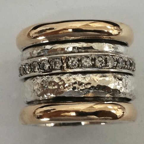 Dames Vintage Gelaagde Ring | Elegante Gouden Statement Ring voor Elke Gelegenheid 0