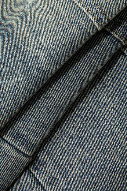Dames Vintage Gewassen Spijkerbroek | Hoge Taille Met Distressed Knie-Rissen 2