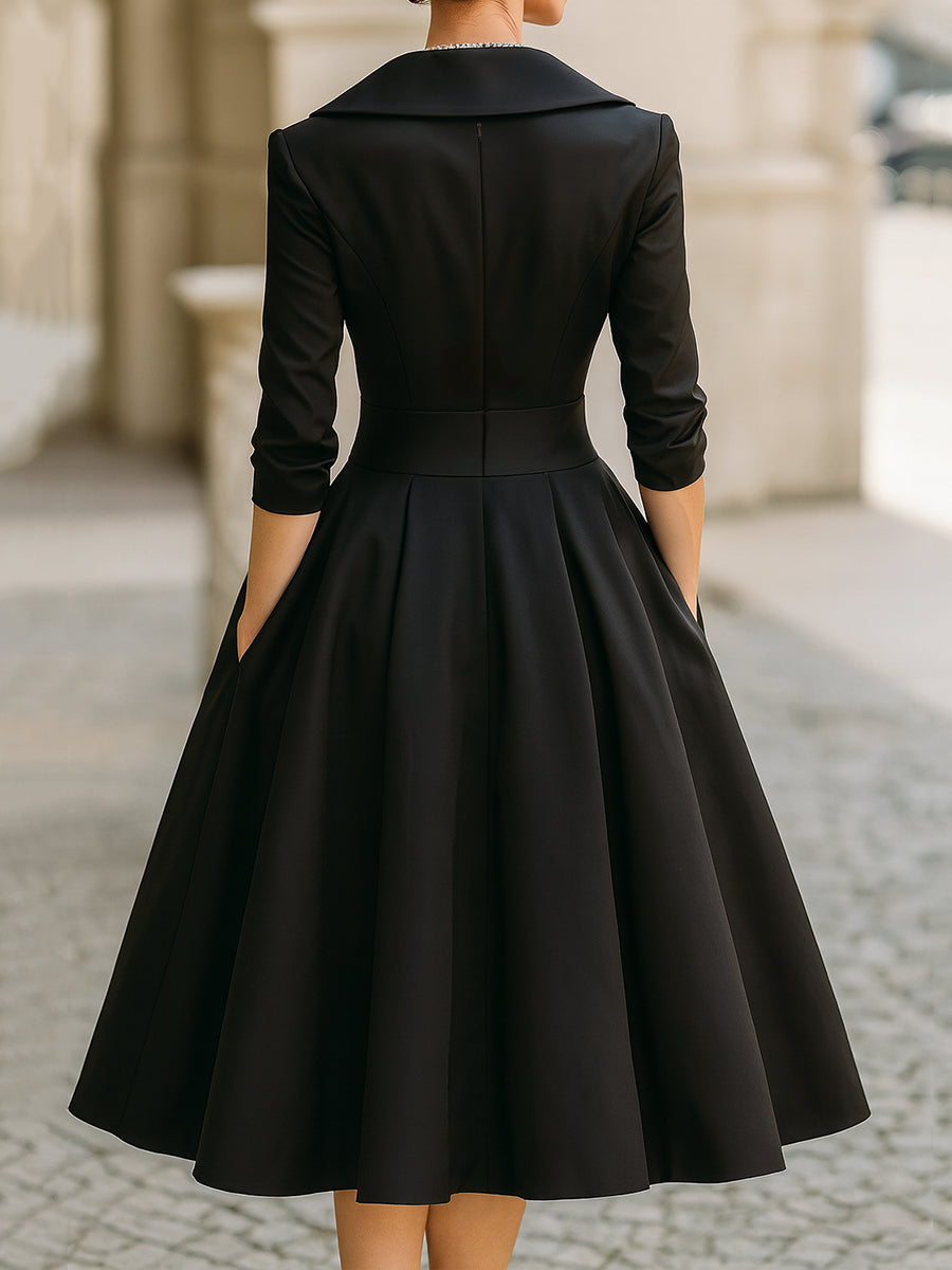 Dames Viscose Midi-Jurk | Elegante Flatterende Zachte Dress voor Speciale Gelegenheden 5