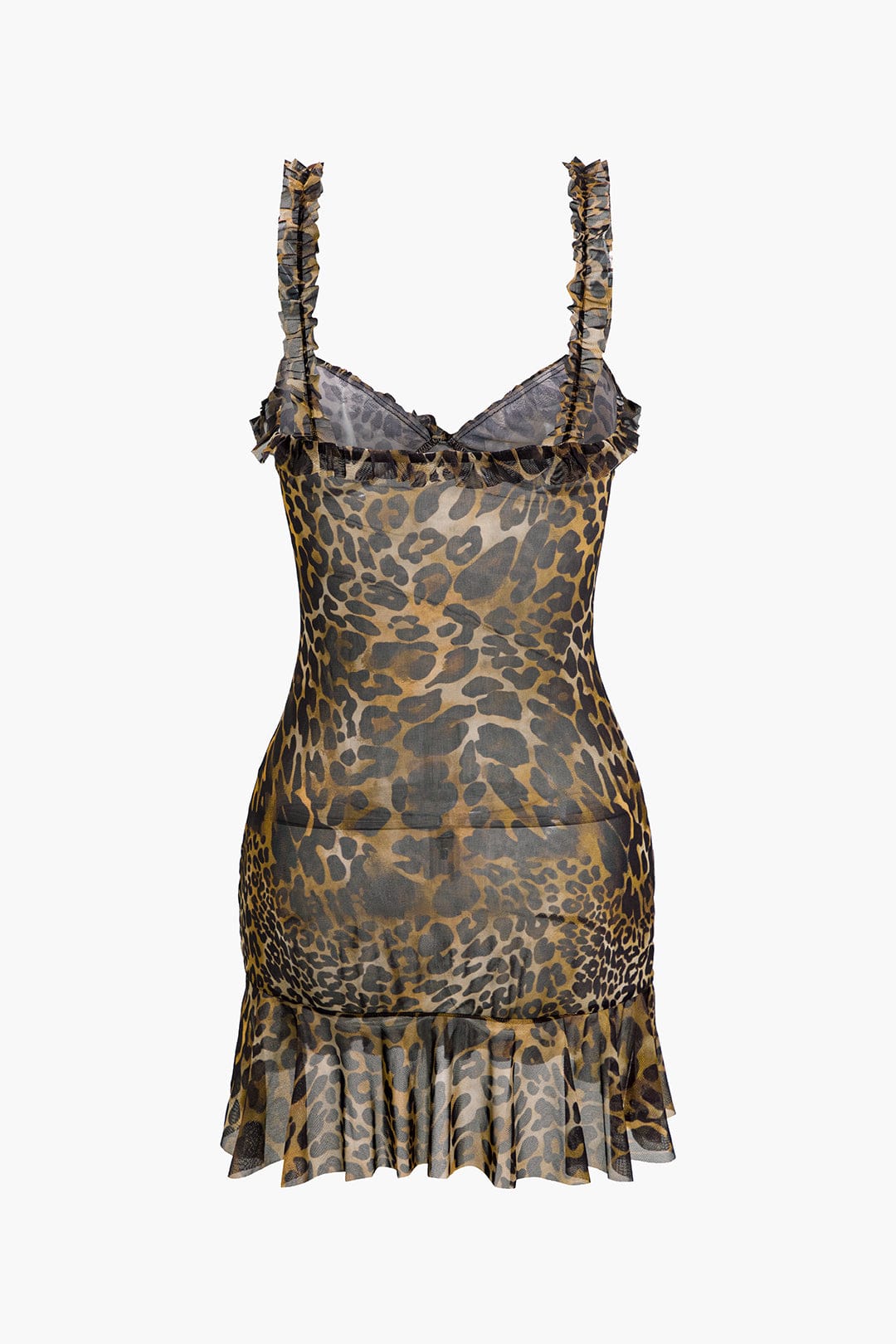 Dames Zachte Dierenprint Minikleed | Verleidelijk Figuuraccentuerend Jurk 1