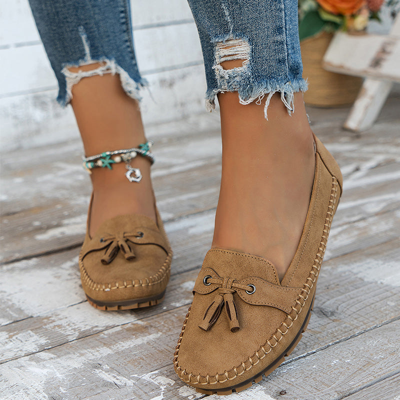 Dames Zachte Leer Loafers | Comfortabele Zwarte Vintage Instappers voor Elke Dag 3