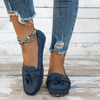 Dames Zachte Leer Loafers | Comfortabele Zwarte Vintage Instappers voor Elke Dag 4