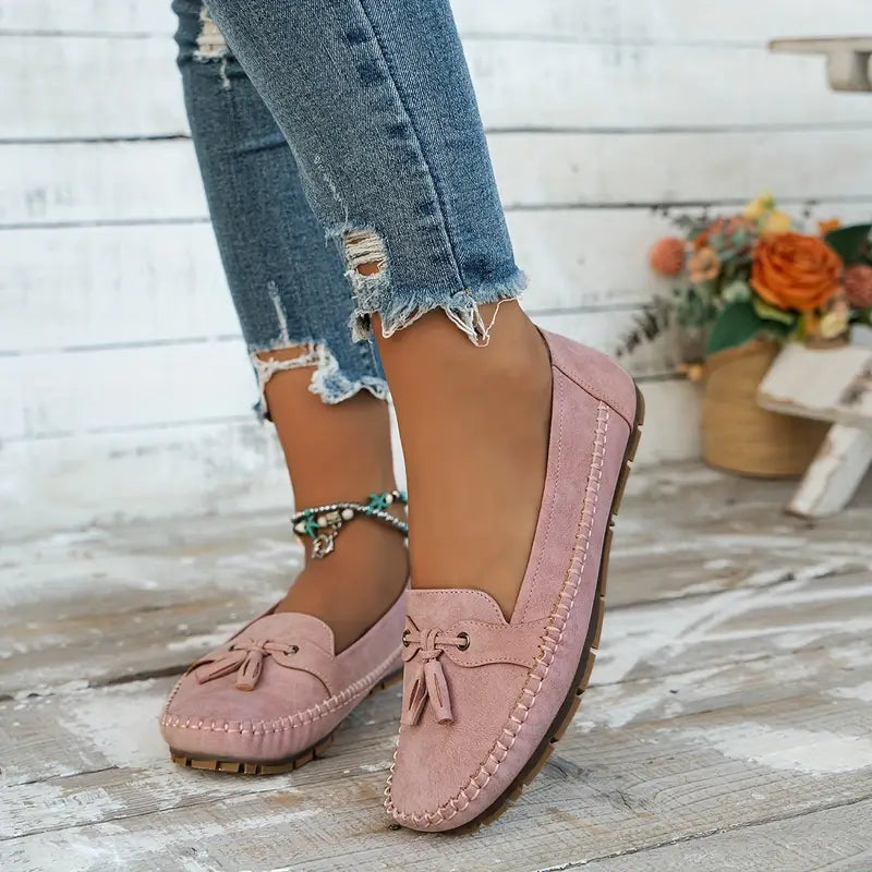 Dames Zachte Leer Loafers | Comfortabele Zwarte Vintage Instappers voor Elke Dag 6