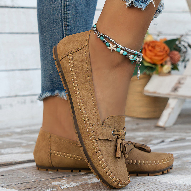 Dames Zachte Leer Loafers | Comfortabele Zwarte Vintage Instappers voor Elke Dag 7