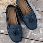 Dames Zachte Leer Loafers | Comfortabele Zwarte Vintage Instappers voor Elke Dag 8