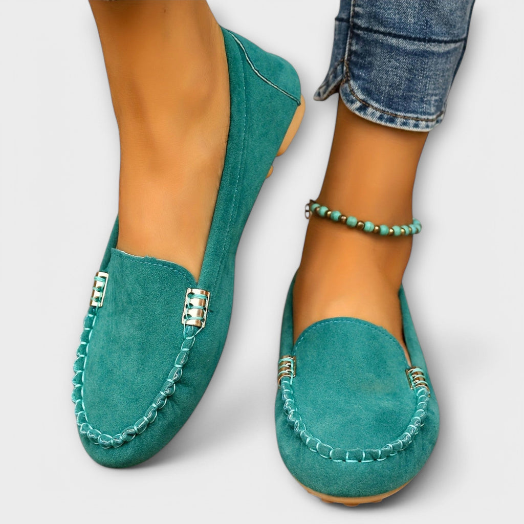 Dames Zachte Leer Mocassins | Comfortabele Casual Slip-On Schoenen 0
