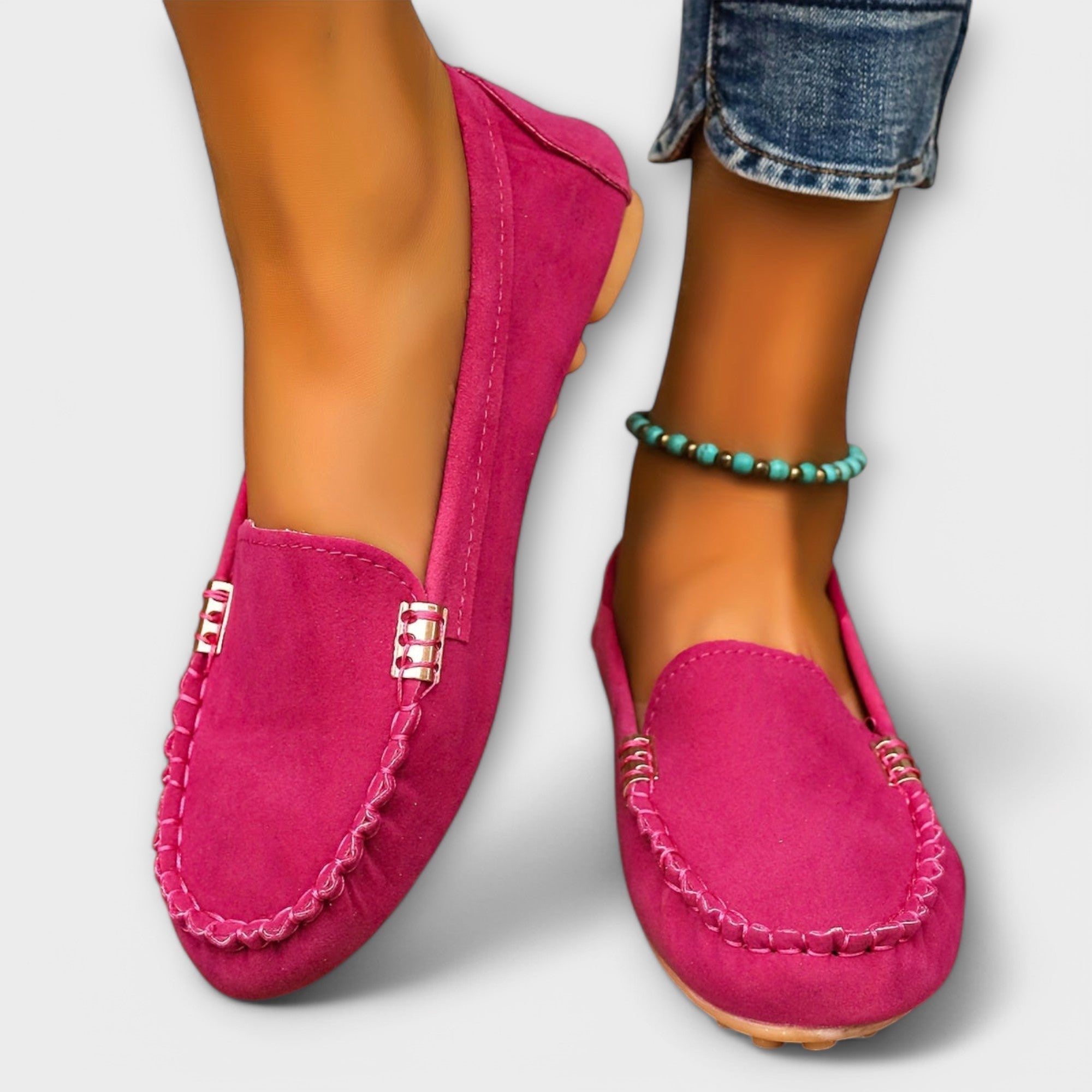 Dames Zachte Leer Mocassins | Comfortabele Casual Slip-On Schoenen 1