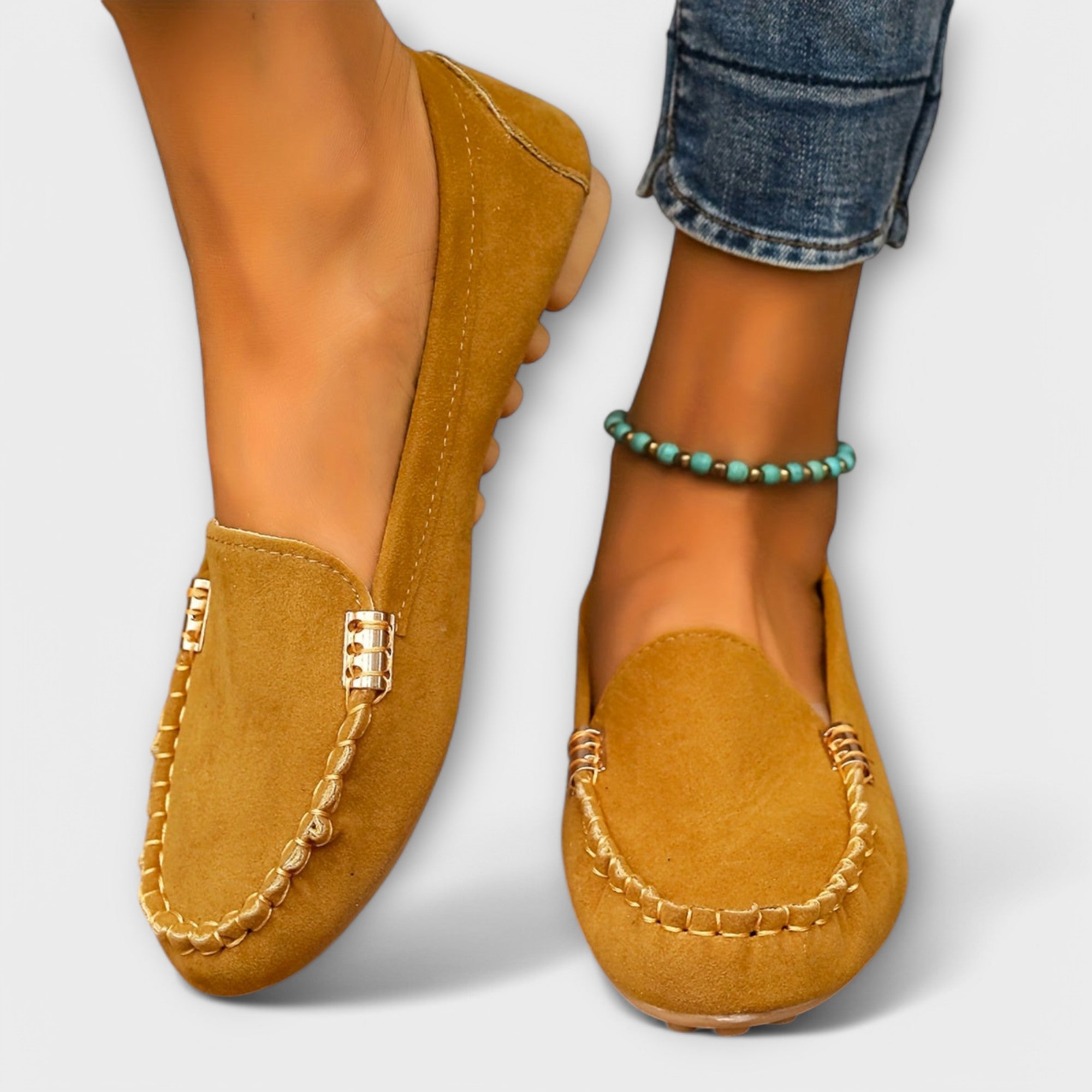 Dames Zachte Leer Mocassins | Comfortabele Casual Slip-On Schoenen 2