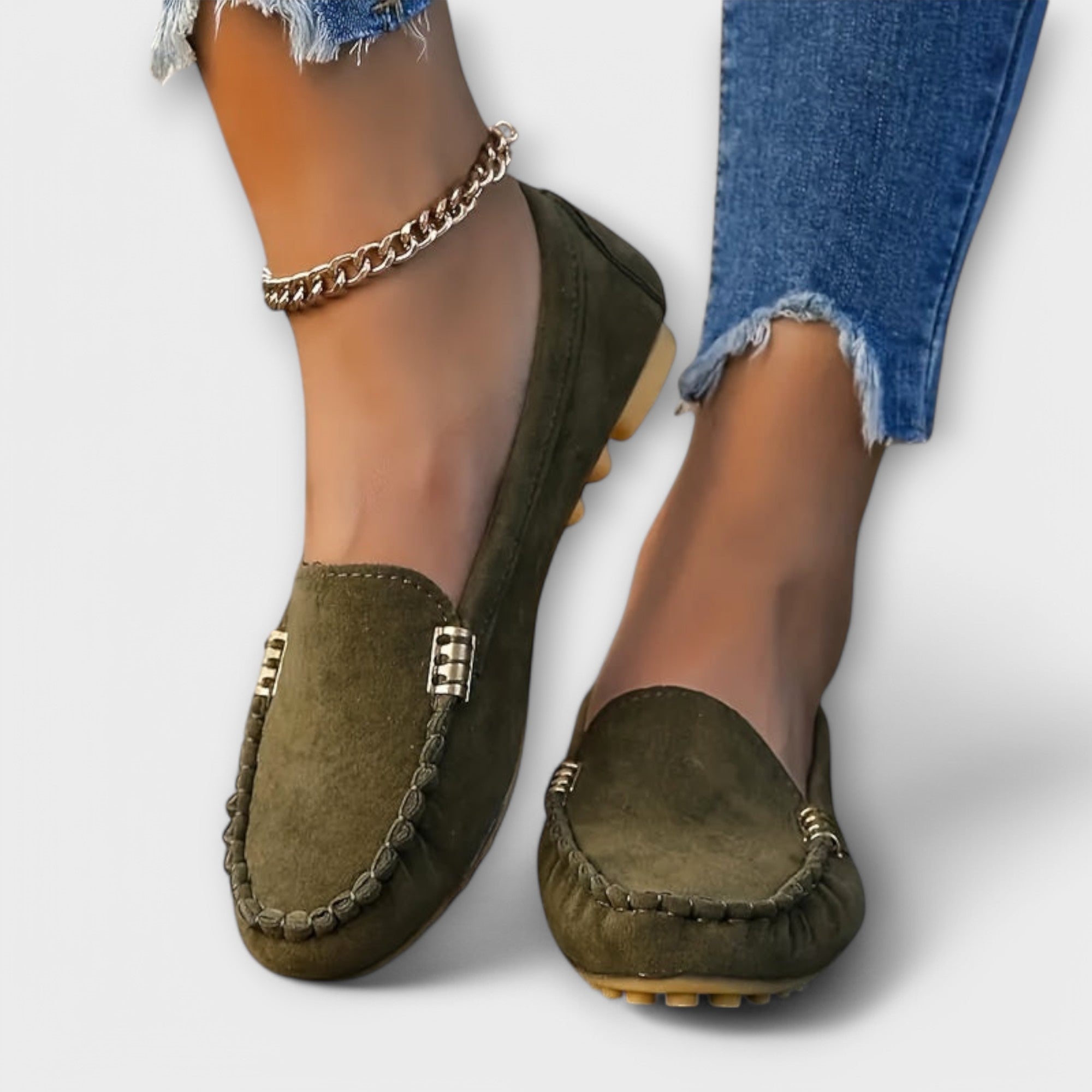 Dames Zachte Leer Mocassins | Comfortabele Casual Slip-On Schoenen 5