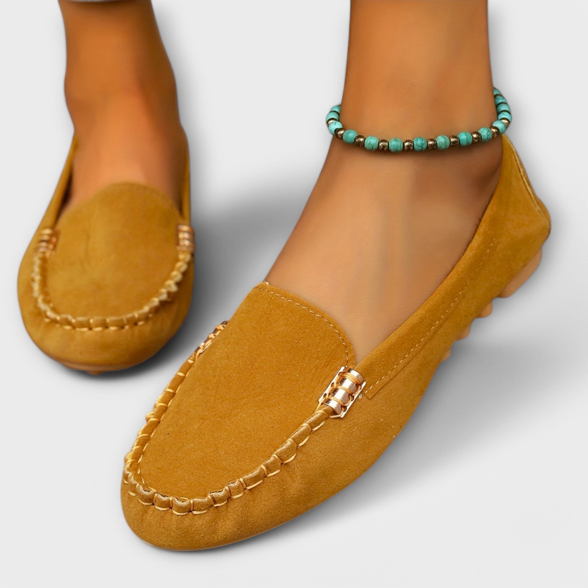 Dames Zachte Leer Mocassins | Comfortabele Casual Slip-On Schoenen 8