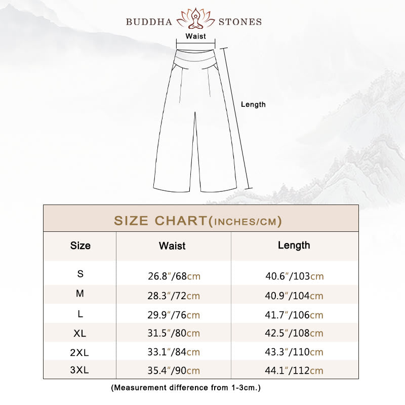 Dames Zachte Viscose Broek | Elegante Hoge Taille Wijde Pijpen Casual Pants 4