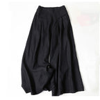 Dames Zachte Viscose Broek | Elegante Hoge Taille Wijde Pijpen Casual Pants 9