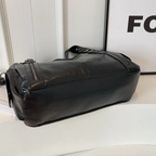 Dames Zwarte Kunstleren Schoudertas | Elegante Ruime Handtas voor Werk en Vrije Tijd 7