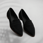 Dames Zwarte Leer Loafers | Elegante Slanke Casual Schoenen voor Elke Gelegenheid 0