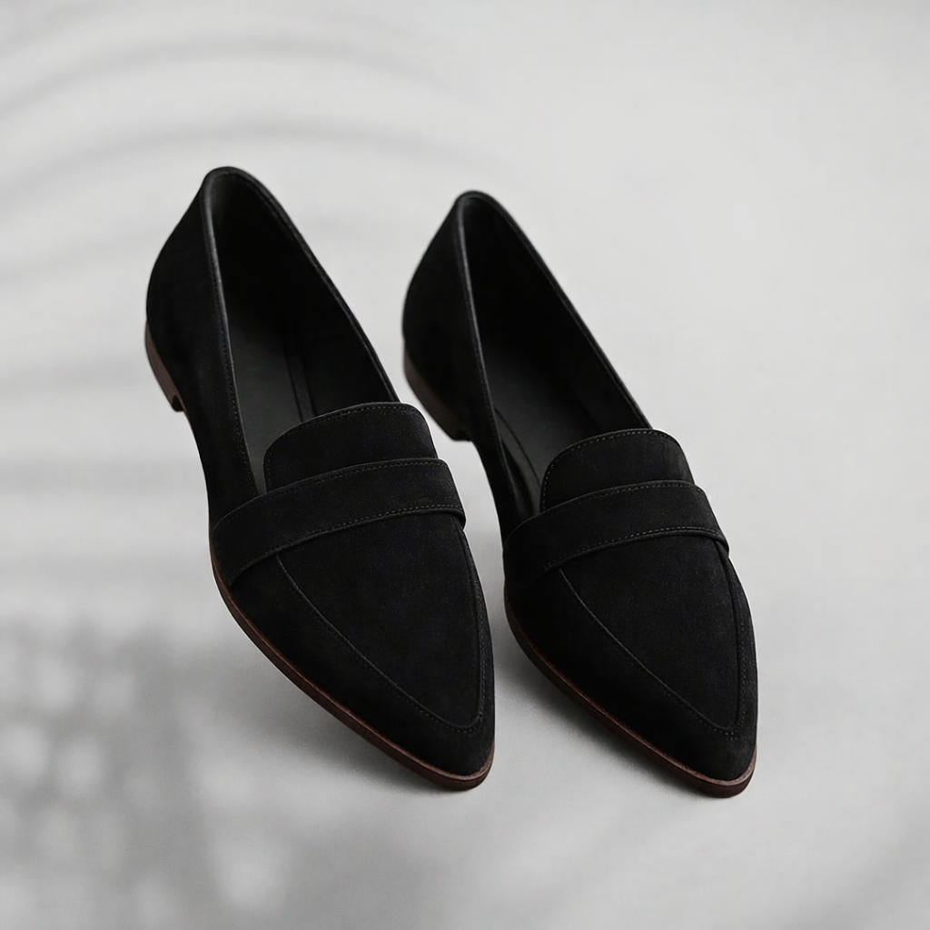 Dames Zwarte Leer Loafers | Elegante Slanke Casual Schoenen voor Elke Gelegenheid 0