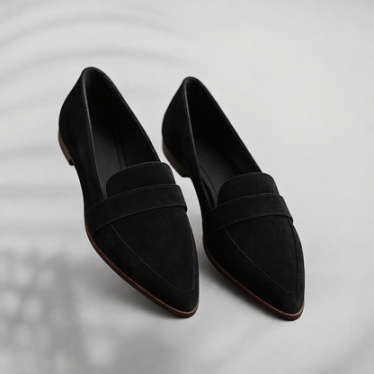 Dames Zwarte Leer Loafers | Elegante Slanke Casual Schoenen voor Elke Gelegenheid 0