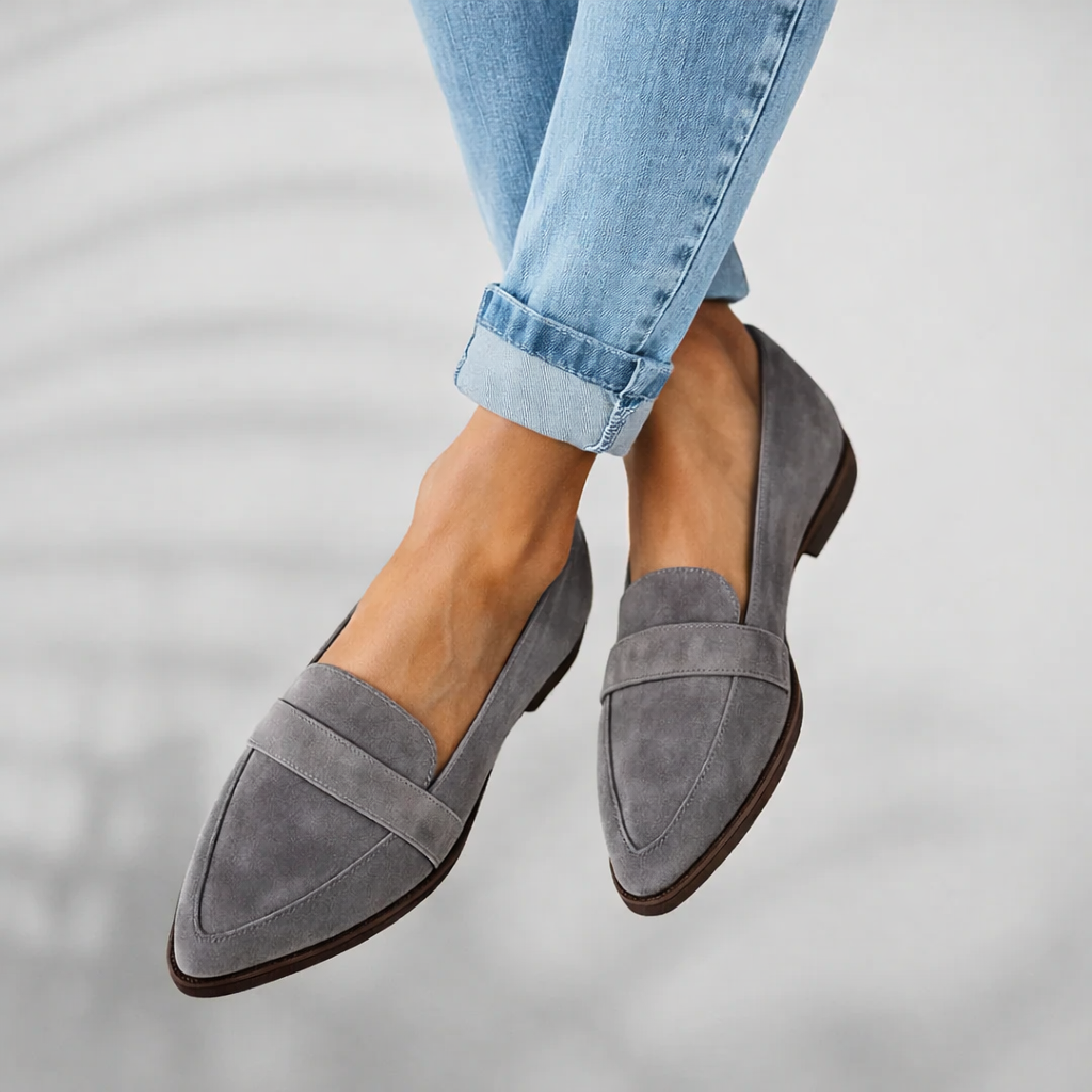 Dames Zwarte Leer Loafers | Elegante Slanke Casual Schoenen voor Elke Gelegenheid 1