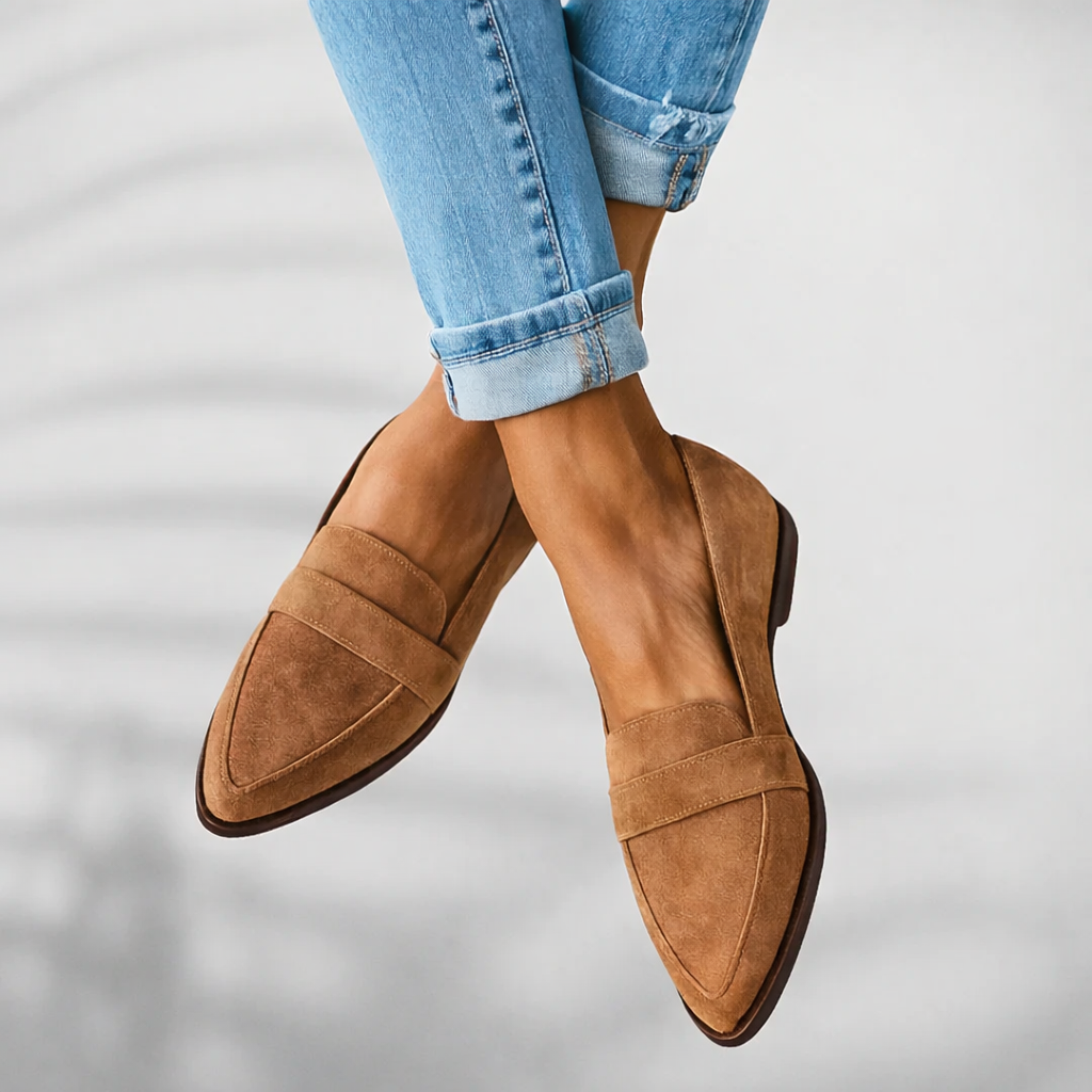 Dames Zwarte Leer Loafers | Elegante Slanke Casual Schoenen voor Elke Gelegenheid 2