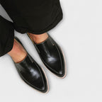 Dames Zwarte Leren Instaploafers | Tijdloze Elegante Slip-On Schoenen 1