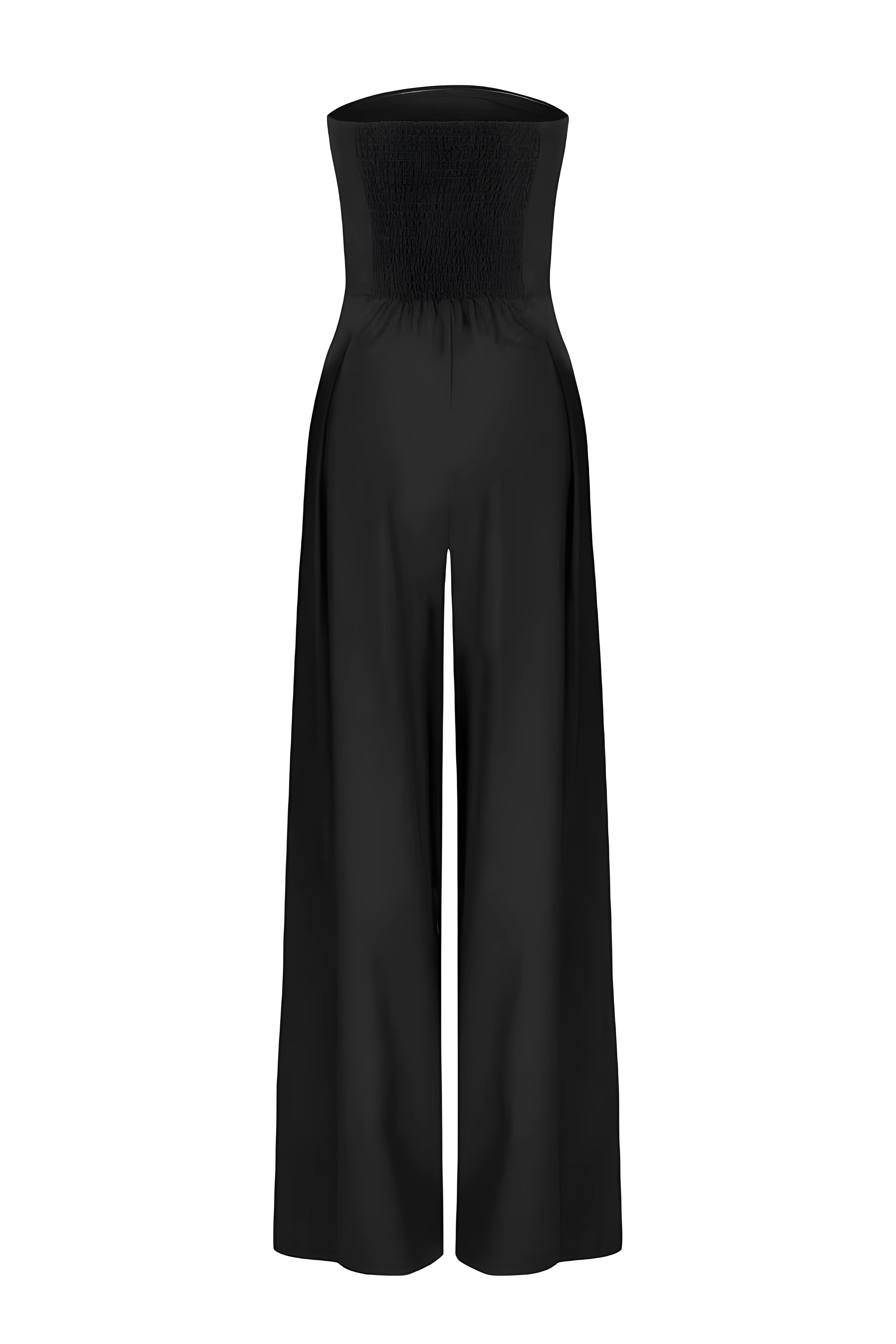 Dames Zwarte Strapless Jumpsuit | Feestelijke Corset Look Avondkleding 8