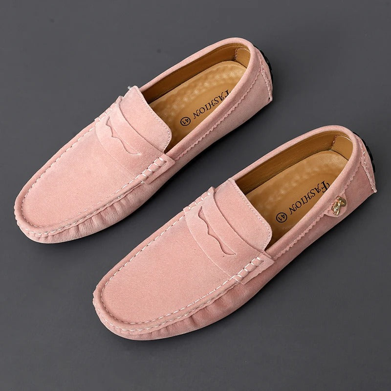 Heren Leer Loafers | Comfortabele Groene Slip-On Schoenen voor Casual Stijl 2