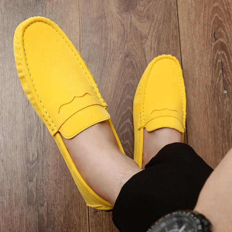 Heren Leer Loafers | Comfortabele Groene Slip-On Schoenen voor Casual Stijl 3