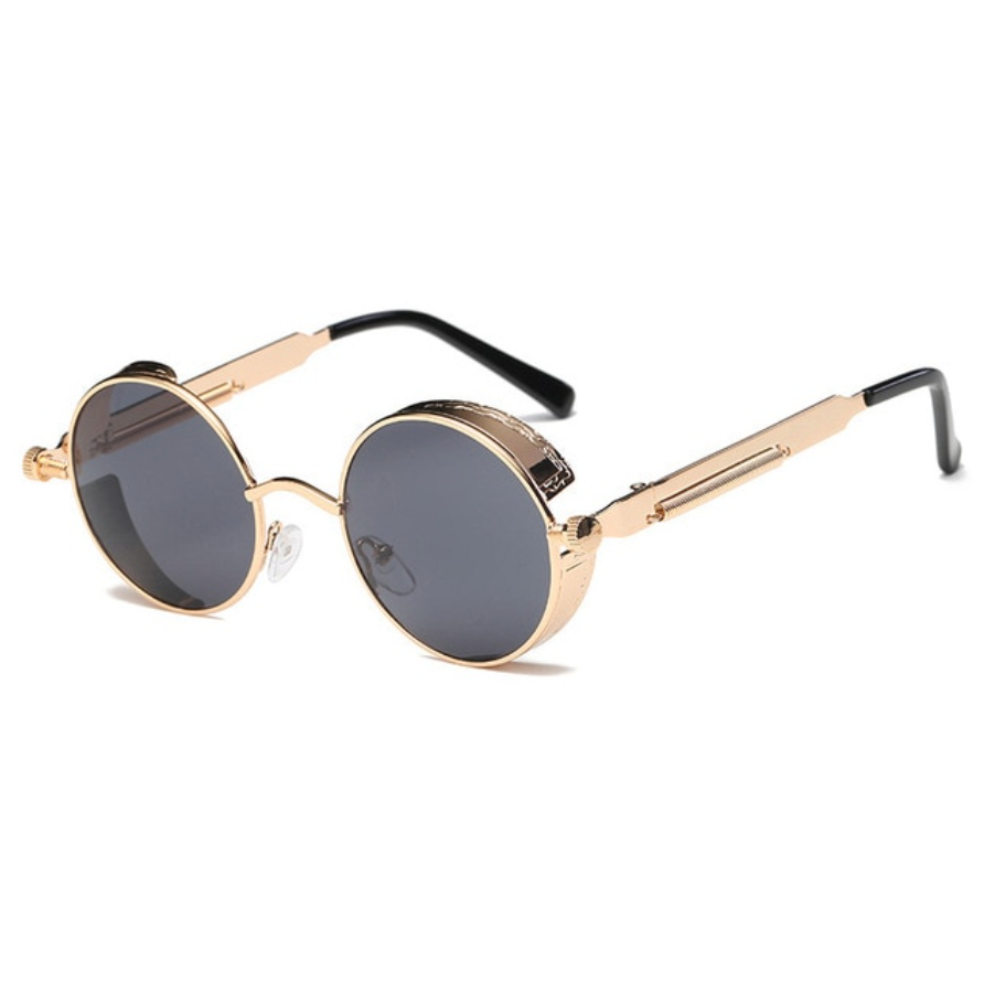 Unisex Lichtgewicht Koper Zonnebril | Retro Vintage Steampunk Design 0
