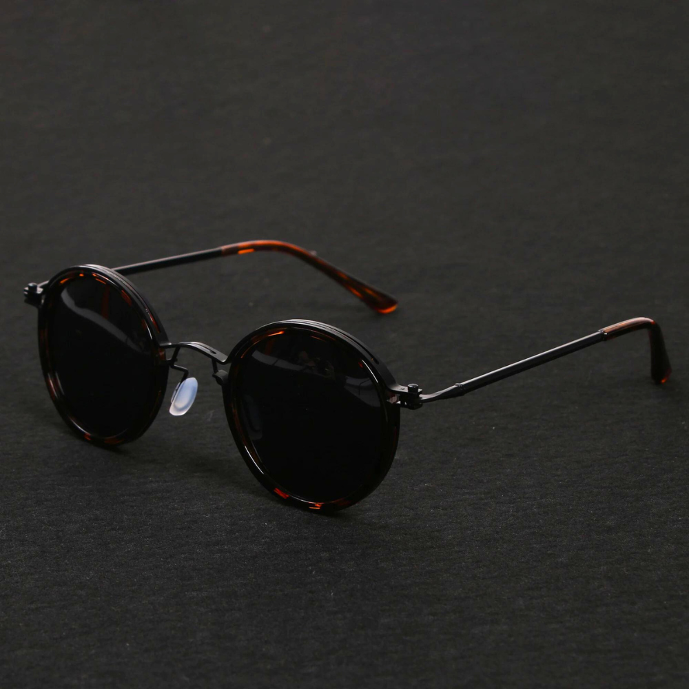 Unisex Premium Metalen Zonnebril | Tijdloos Ronde Zonnebrillen met UV Bescherming 1