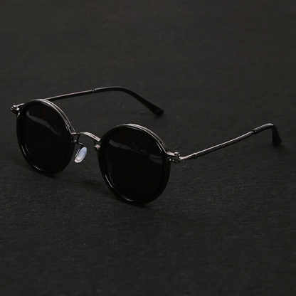 Unisex Premium Metalen Zonnebril | Tijdloos Ronde Zonnebrillen met UV Bescherming 2