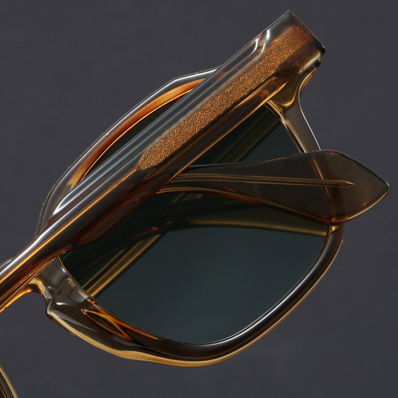 Unisex Vintage Polycarbonaat Zonnebril | Stevig en Comfortabel Ontwerp met UV-Bescherming 7