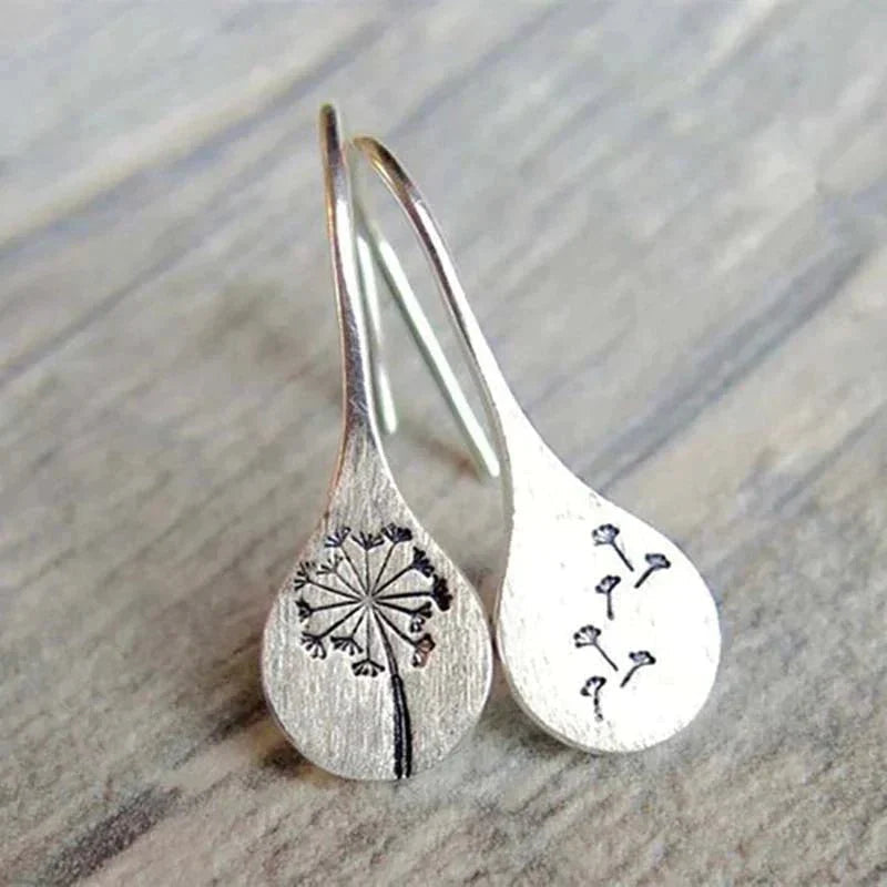 Vrouwen Zilveren Oorbellen | Elegante Paardenbloem Design voor Dames 0