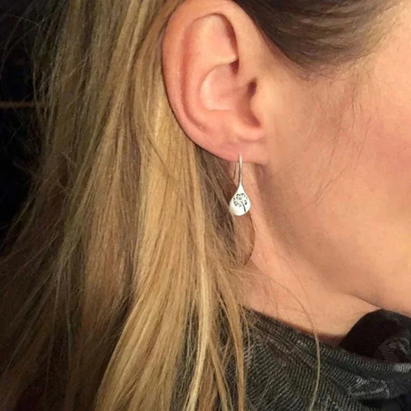 Vrouwen Zilveren Oorbellen | Elegante Paardenbloem Design voor Dames 2