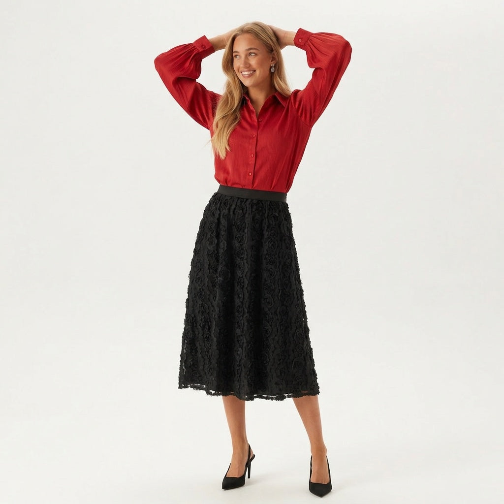 Professional e-commerce product photography, edit the provided images. You are given 4 images: image 1 = product reference, image 2 = product reference, image 3 = product reference, image 4 = product reference. Use the product images (images 1, 2, 3, 4) as the product. Preserve the exact product shape, logo, colors, textures, and proportions. Do not alter, reshape, recolor, or add features to the product. full body shot, head to toe, complete figure visible. natural warm smile, approachable and friendly exp