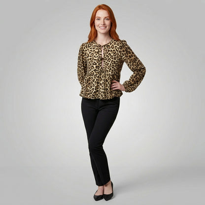 Professional e-commerce fashion photography — create a realistic product-on-model shot using the provided reference images. You are given 2 images: image 1 = product reference, image 2 = model reference. Dress the model from the second image in the product from the first image. The product must be physically placed on the model's body — worn naturally with correct fit, draping, and proportions as it would appear in real life. The product is the hero of the shot and must be clearly visible, prominently displ