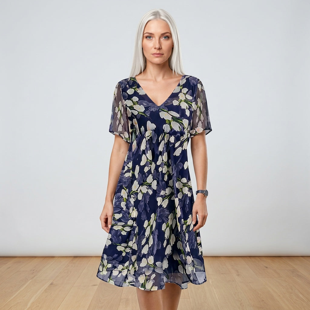 Stephanie | Dames Bloemenprint Tuniek Jurk